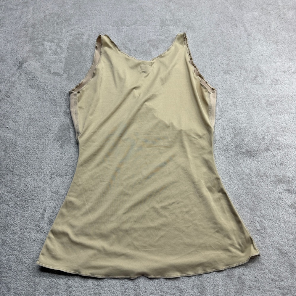 Spanx Camisole Womens Large Beige Surplice V-Neck Scalloped Trim Shapewear Tank - Picture 3 of 6